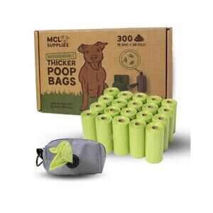 MCL Poop Bags for Dogs, 300 Count Biodegradable Poop Bags, 20-Pack M30